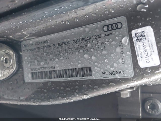 2015 AUDI A3 WAUCJGFF2F1102608 Photo 8
