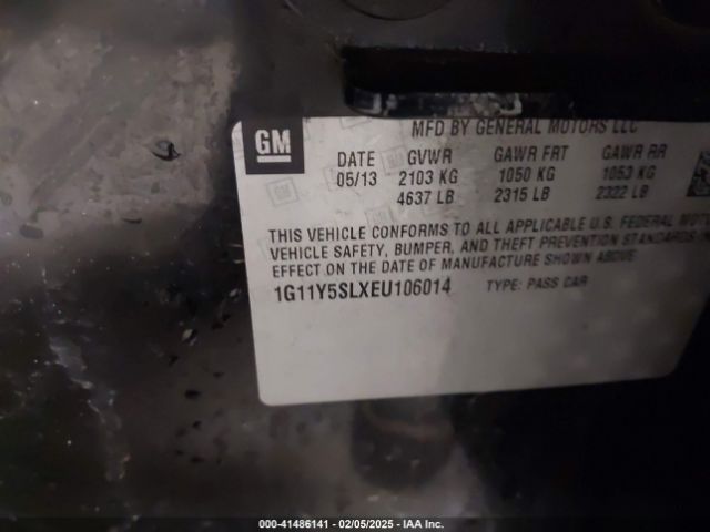 1G11Y5SLXEU106014 Chevrolet Impala 1ls