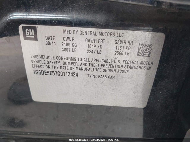 2012 CADILLAC CTS 1G6DE5E57C0113424 Photo 8