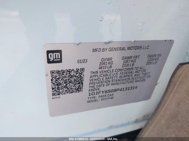 1G1FY6S08P4131319 Chevrolet Bolt Euv Fwd Lt