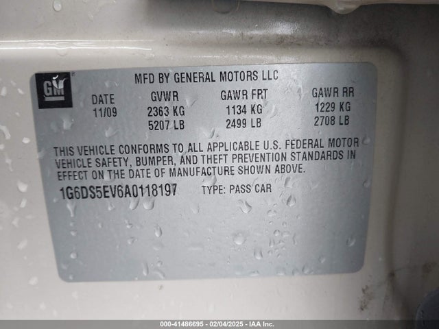 2010 CADILLAC CTS 1G6DS5EV6A0118197 Photo 8