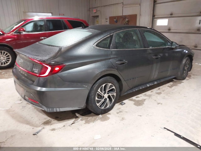 Hyundai Sonata Blue 2021 KMHL24JJ9MA035413 Image 4