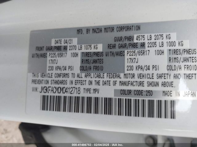 JM3KFACM0M0412718 Mazda Cx-5 Touring