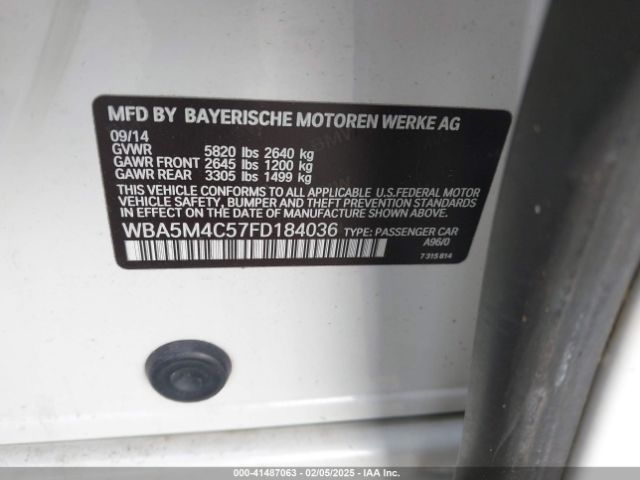 WBA5M4C57FD184036 BMW 535i Gran Turismo Xdrive