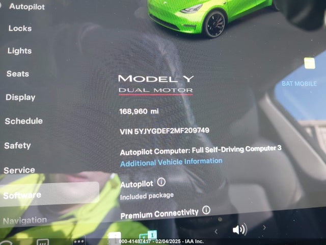 2021 TESLA MODEL Y 5YJYGDEF2MF209749 Photo 6