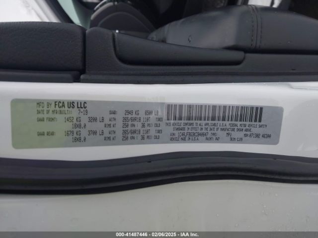 1C4RJFBG3KC840647 Jeep Grand Cherokee Limited 4x4