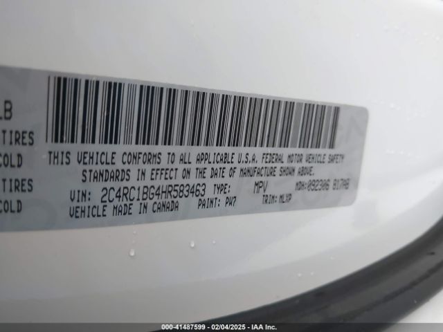 2C4RC1BG4HR583463 Chrysler Pacifica Touring-l