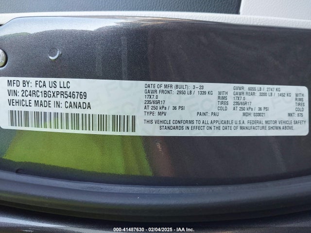 Chrysler Pacifica Touring L 2023 2C4RC1BGXPR546769 Image 9