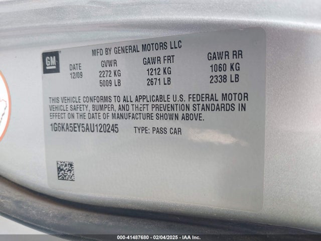 2010 CADILLAC DTS 1G6KA5EY5AU120245 Photo 8
