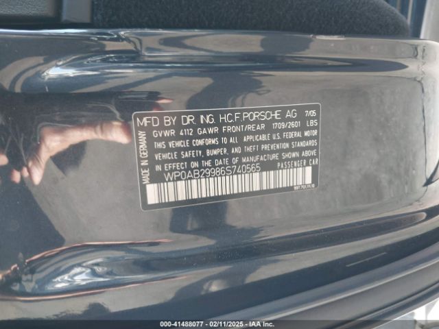 2006 PORSCHE 911 WP0AB29986S740565 Photo 8