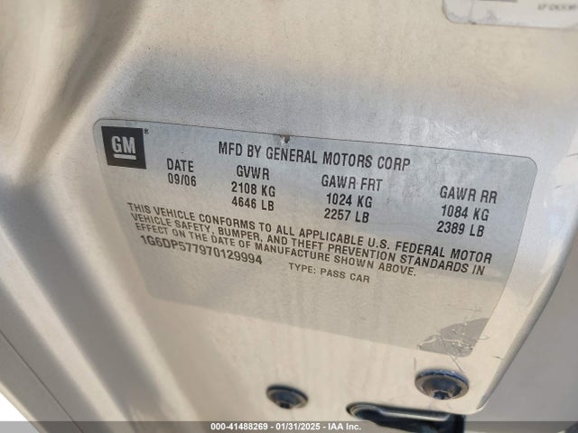 2007 CADILLAC CTS 1G6DP577970129994 Photo 8