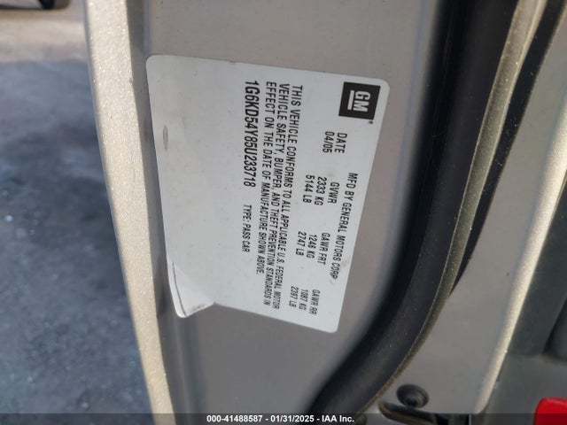 2005 CADILLAC DEVILLE 1G6KD54Y85U233718 Photo 8