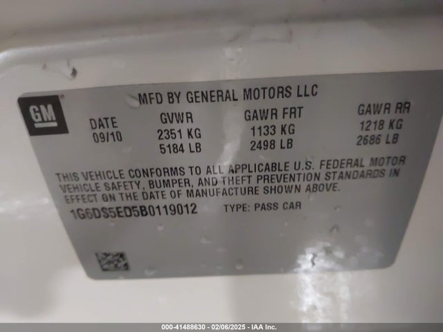 2011 CADILLAC CTS 1G6DS5ED5B0119012 Photo 8