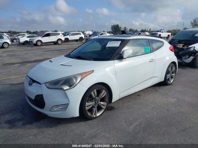 KMHTC6AD9EU200668 Hyundai Veloster Base W/gray