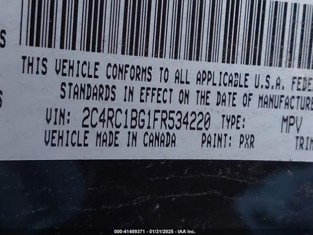 2015 CHRYSLER TOWN & COUNTRY 2C4RC1BG1FR534220 Photo 8