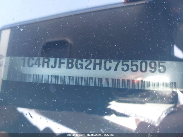 1C4RJFBG2HC755095 Jeep Grand Cherokee Limited 4x4