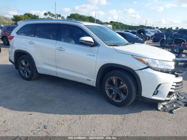 5TDDGRFH7JS040072 Toyota Highlander Hybrid Limited Platinum