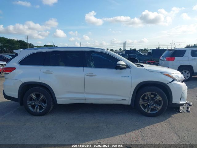 5TDDGRFH7JS040072 Toyota Highlander Hybrid Limited Platinum