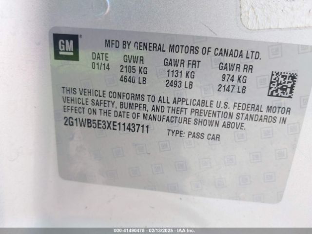 2G1WB5E3XE1143711 Chevrolet Impala Limited Lt