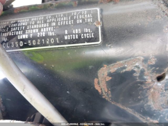 1973 HONDA CL350 CL3505021201      Photo 9
