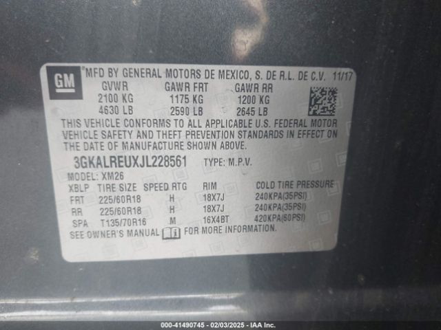 3GKALREUXJL228561 GMC Terrain Slt Diesel