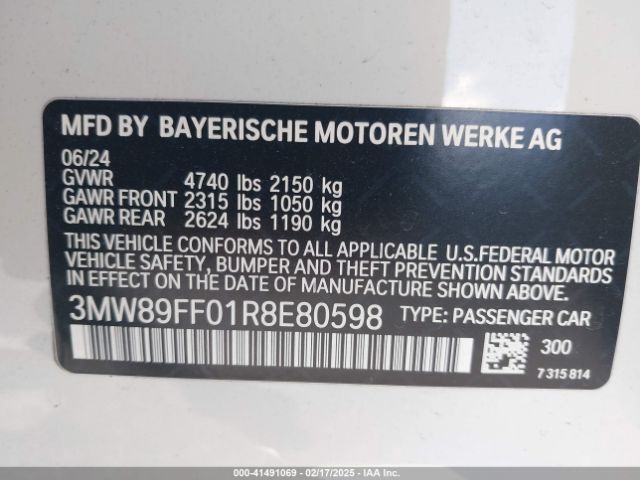 3MW89FF01R8E80598 BMW 3 Series 330i Xdrive