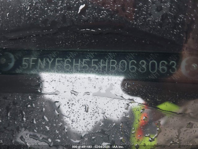 5FNYF6H55HB063063 Honda Pilot Ex-l
