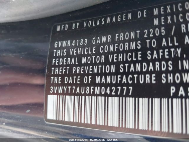 3VWYT7AU8FM042777 Volkswagen GOLF GTI S