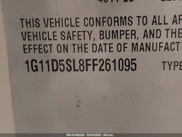 1G11D5SL8FF261095 Chevrolet MALIBU 2LT