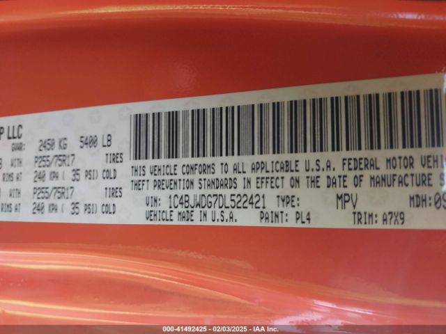 2013 JEEP WRANGLER UNLIMITED 1C4BJWDG7DL522421 Photo 8