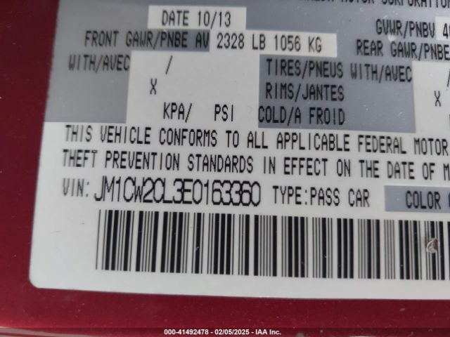 JM1CW2CL3E0163360 Mazda Mazda5 Touring