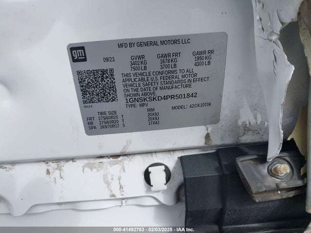 Chevrolet Tahoe 4wd Premier 2023 1GNSKSKD4PR501842 Image 9