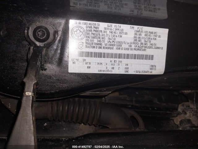 Ford FOCUS SE 2014 1FADP3K22EL328612 Image 9