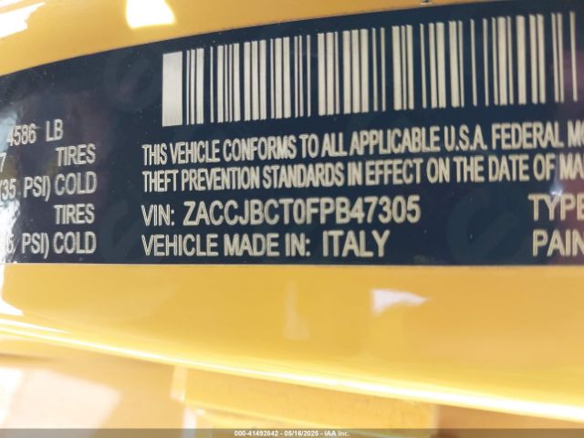 ZACCJBCT0FPB47305 Jeep Renegade Trailhawk
