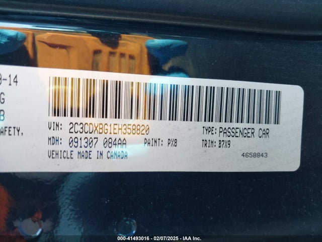 Dodge Charger Se 2014 2C3CDXBG1EH358820 Image 9