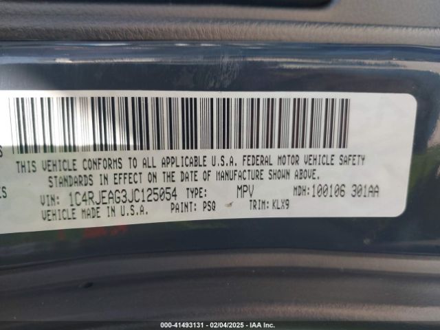 1C4RJEAG3JC125054 Jeep Grand Cherokee Altitude 4x2