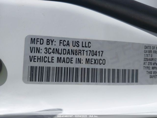 3C4NJDAN8RT170417 Jeep Compass Sport 4x4