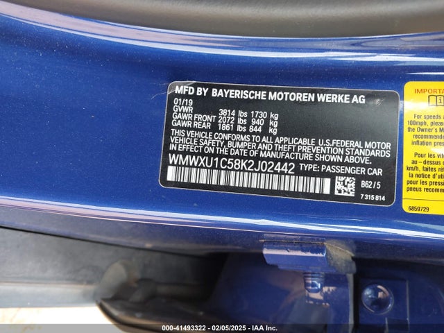 2019 MINI HARDTOP WMWXU1C58K2J02442 Photo 8