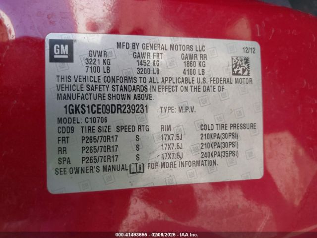 2013 GMC YUKON 1GKS1CE09DR239231 Photo 8