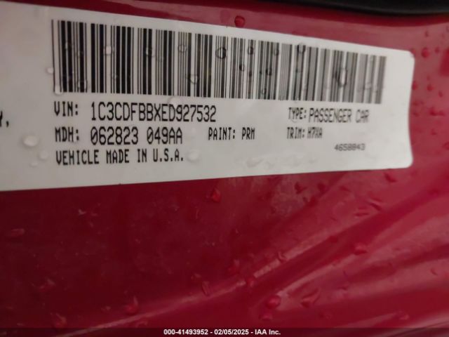 1C3CDFBBXED927532 Dodge DART SXT