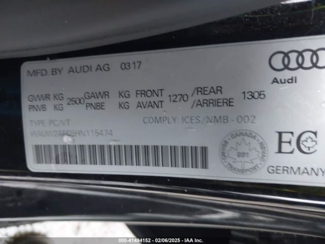 WAUW2AFC5HN115474 Audi A7 3.0t Premium Plus