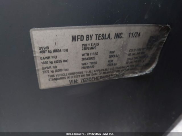 7G2CEHED6RA053870 Tesla Cybertruck All-wheel Drive