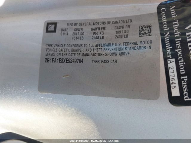 2G1FA1E3XE9249704 Chevrolet Camaro 2ls