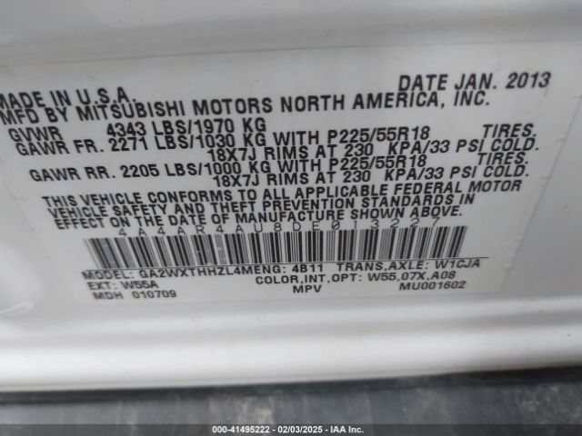 2013 MITSUBISHI OUTLANDER SPORT 4A4AR4AU8DE013227 Photo 8