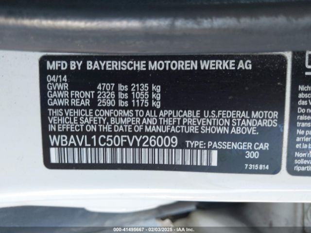 WBAVL1C50FVY26009 BMW X1 Xdrive28i
