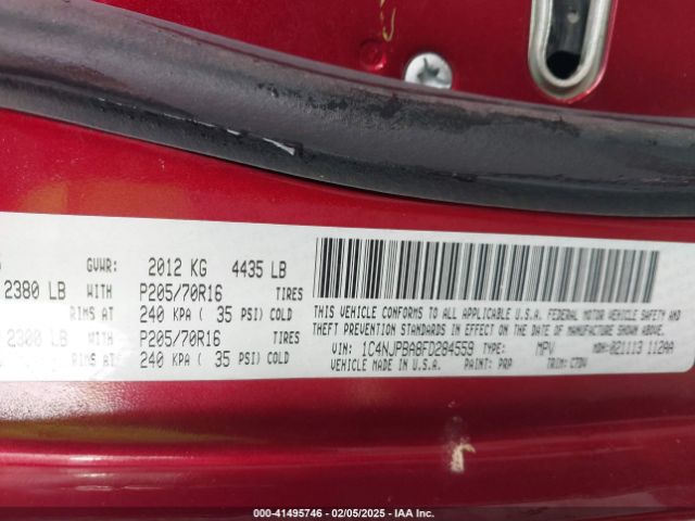1C4NJPBA8FD284559 Jeep Patriot Sport