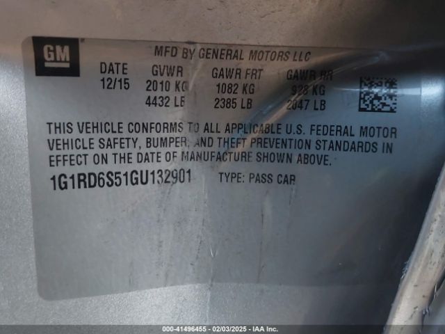 1G1RD6S51GU132901 Chevrolet Volt Premier