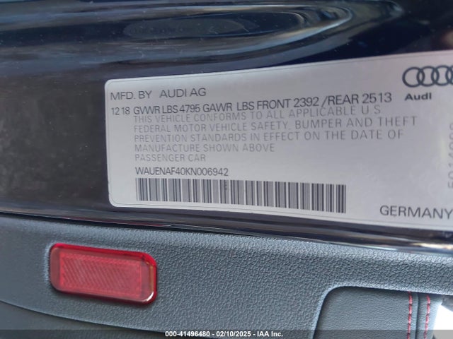 2019 AUDI A4 WAUENAF40KN006942 Photo 8