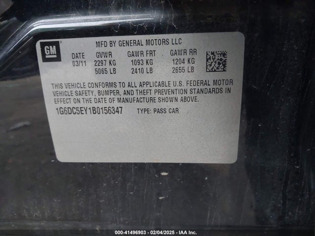 2011 CADILLAC CTS 1G6DC5EY1B0156347 Photo 8