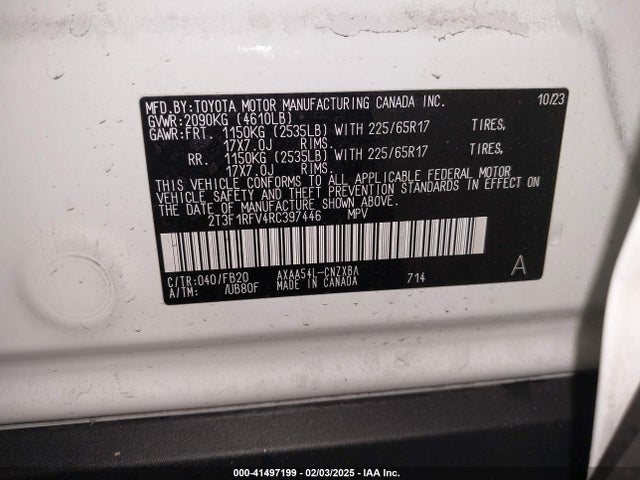 Toyota RAV4 LE 2024 2T3F1RFV4RC397446 Image 9